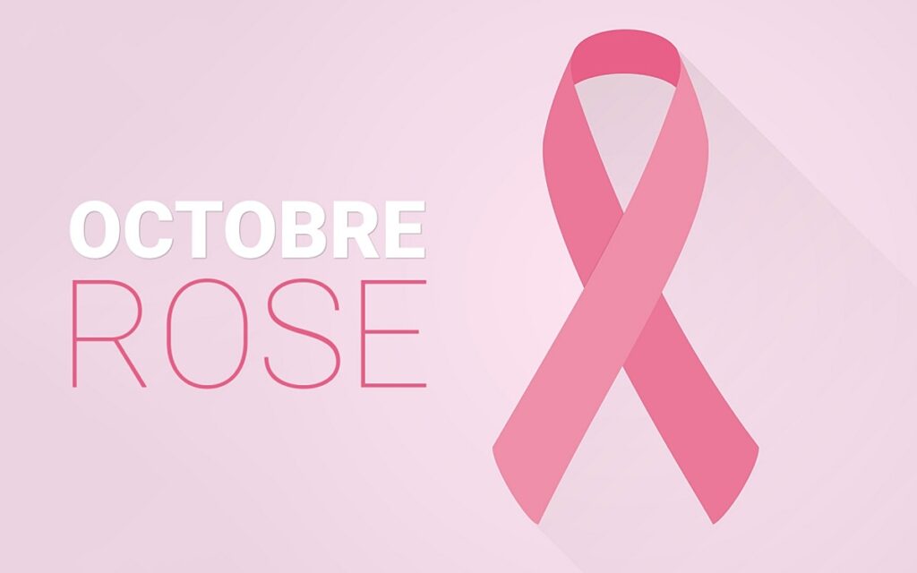 Ruban rose symbolisant Octobre Rose, mois de sensibilisation au dépistage du cancer du sein, avec une mise en avant de l’engagement bien-être de LaserAddict.